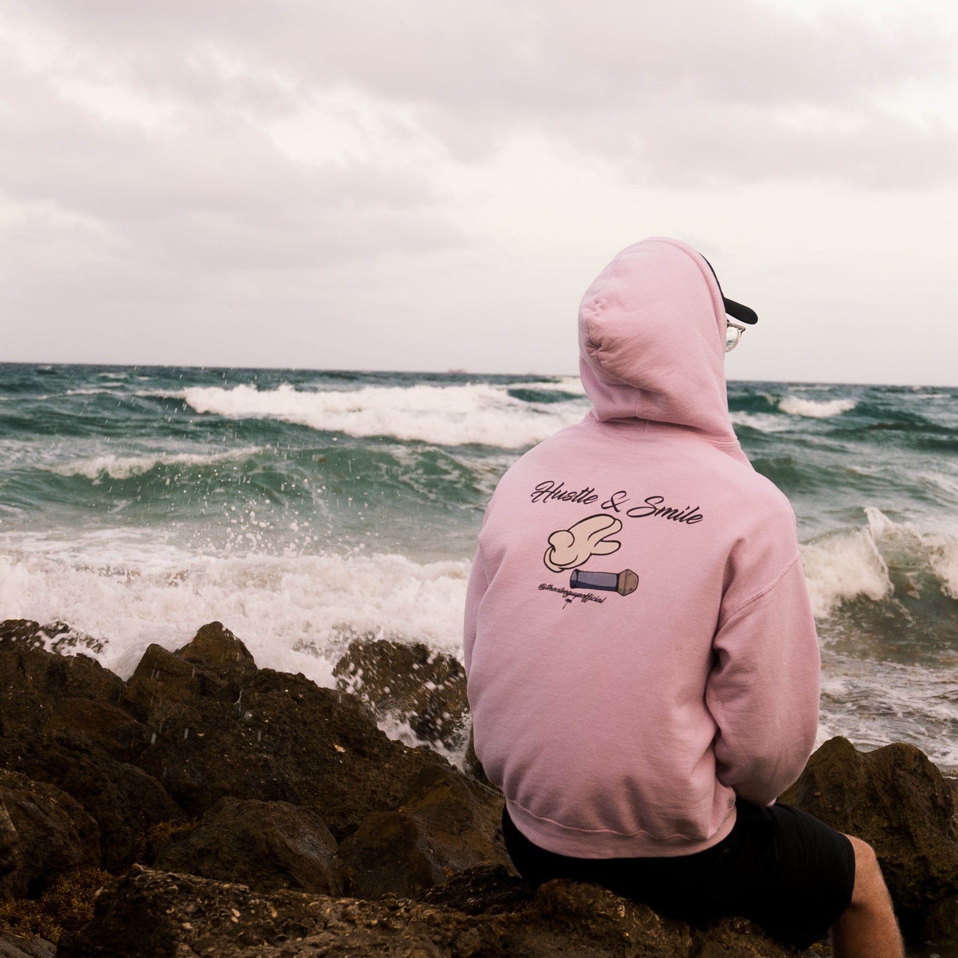 Riot society pink on sale hoodie